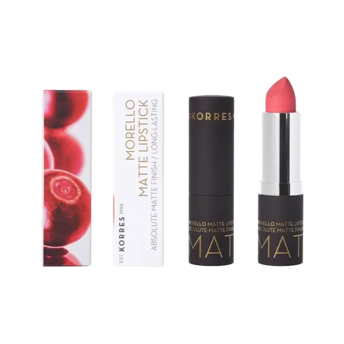 KORRES MORELLO Matte Lipstick Long-Lasting No 49 Watermelon Sorbet Matte - 3,5gr - Image 1