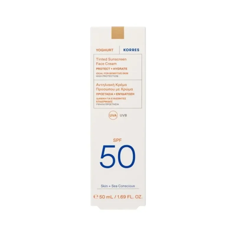 KORRES ANTHLIAKH FACE SPF50 TOGHURT TINTED 50ML