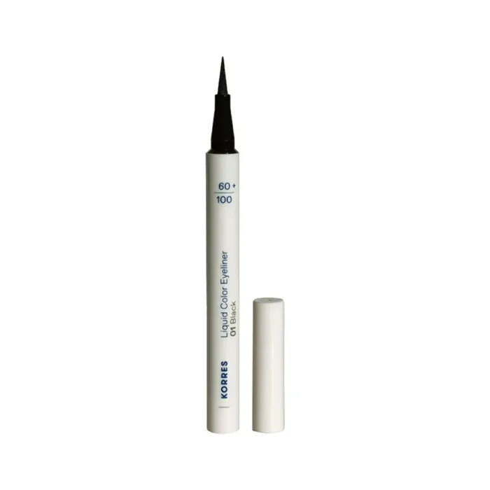 KORRES Liquid Color Eyeliner 01 Black ΜΑΥΡΟ - 1ml - Image 1