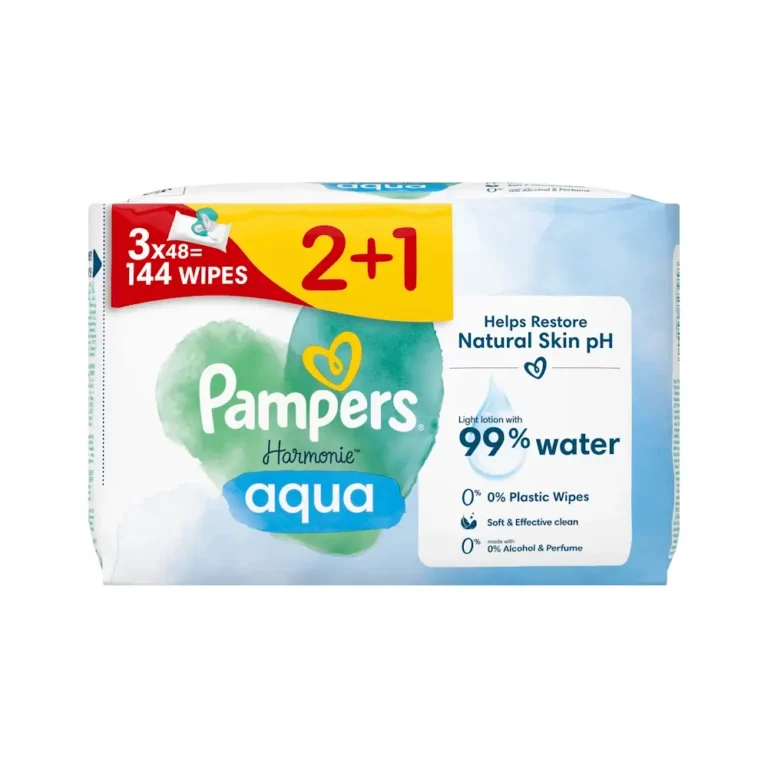PAMPERS WIPES AQUA 144TEM