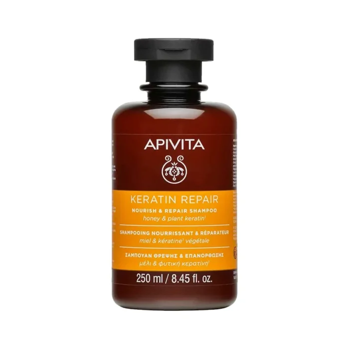 APIVITA Keratin Repair Σαμπουάν Θρέψης & Επανόρθωσης με Μέλι & Φυτική Κερατίνη - 250ml - Image 1
