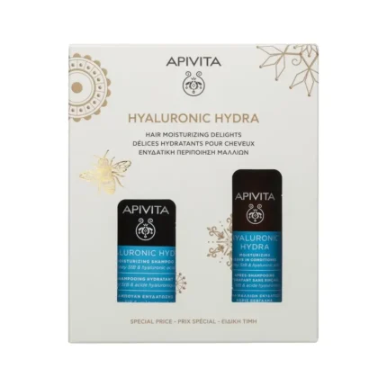 APIVITA Hyaluronic Hydra Σαμπουάν Ενυδάτωσης (250ml) + Κρέμα Μαλλιών για Ενυδάτωση (100ml) ΠΑΚΕΤΟ ΠΡΟΣΦΟΡΑΣ