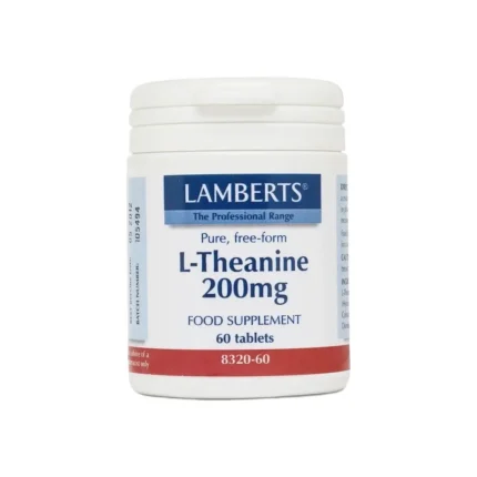 LAMBERTS L-Theanine 200mg Ελεύθερης Μορφής L-Θειανίνη - 60 ταμπλέτες