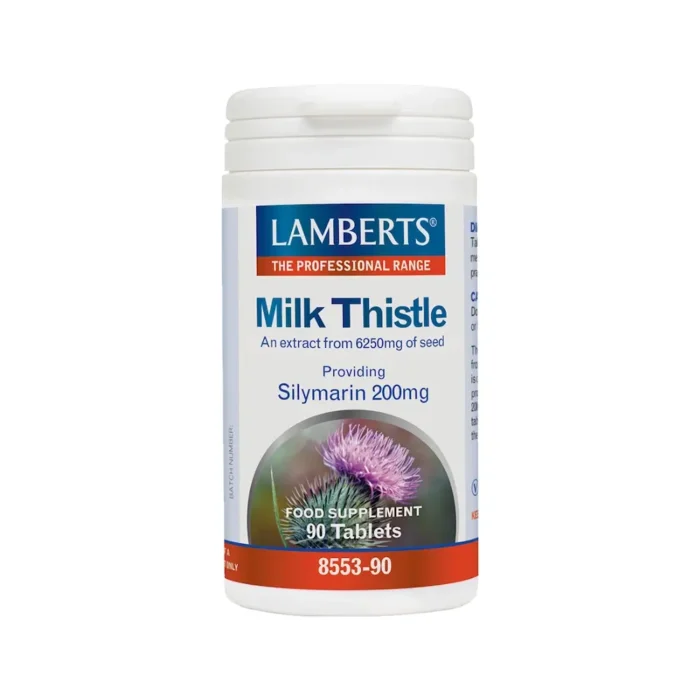 LAMBERTS Milk Thistle Γαϊδουράγκαθο 6250mg - 90 ταμπλέτες - Image 1