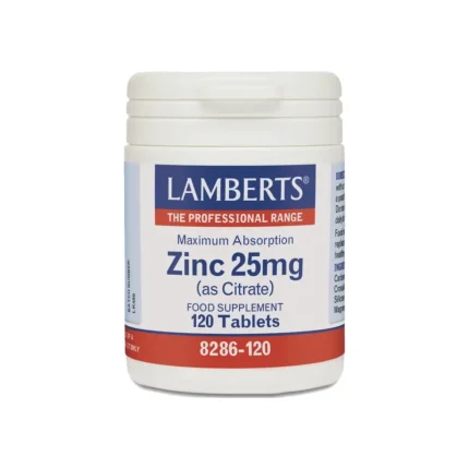 LAMBERTS Zinc Citrate 25mg - 120 ταμπλέτες