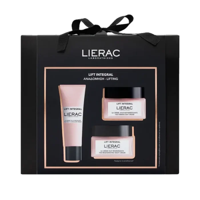 LIERAC Lift Integral Συσφιγκτική Κρέμα Ημέρας (50ml) + Lift Integral Αναδομητική Κρέμα Νύχτας Ανταλλακτικό (50ml) + Lift Integral Κρέμα για Λαιμό & Ντ - Image 1