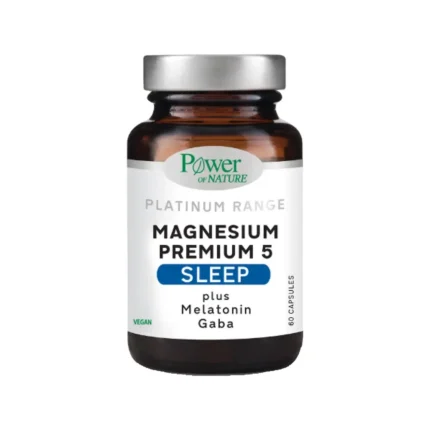 POWER OF NATURE Magnesium Premium 5 SLEEP - 60 κάψουλες