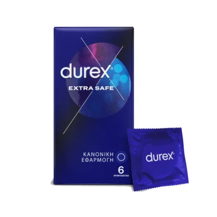 DUREX Extra Safe Προφυλακτικά για Μεγαλύτερη Ασφάλεια - 6 τεμάχια