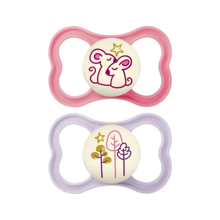 MAM PIPILES SILIKONHS 16AIR NIGHT ROZ 2TEM