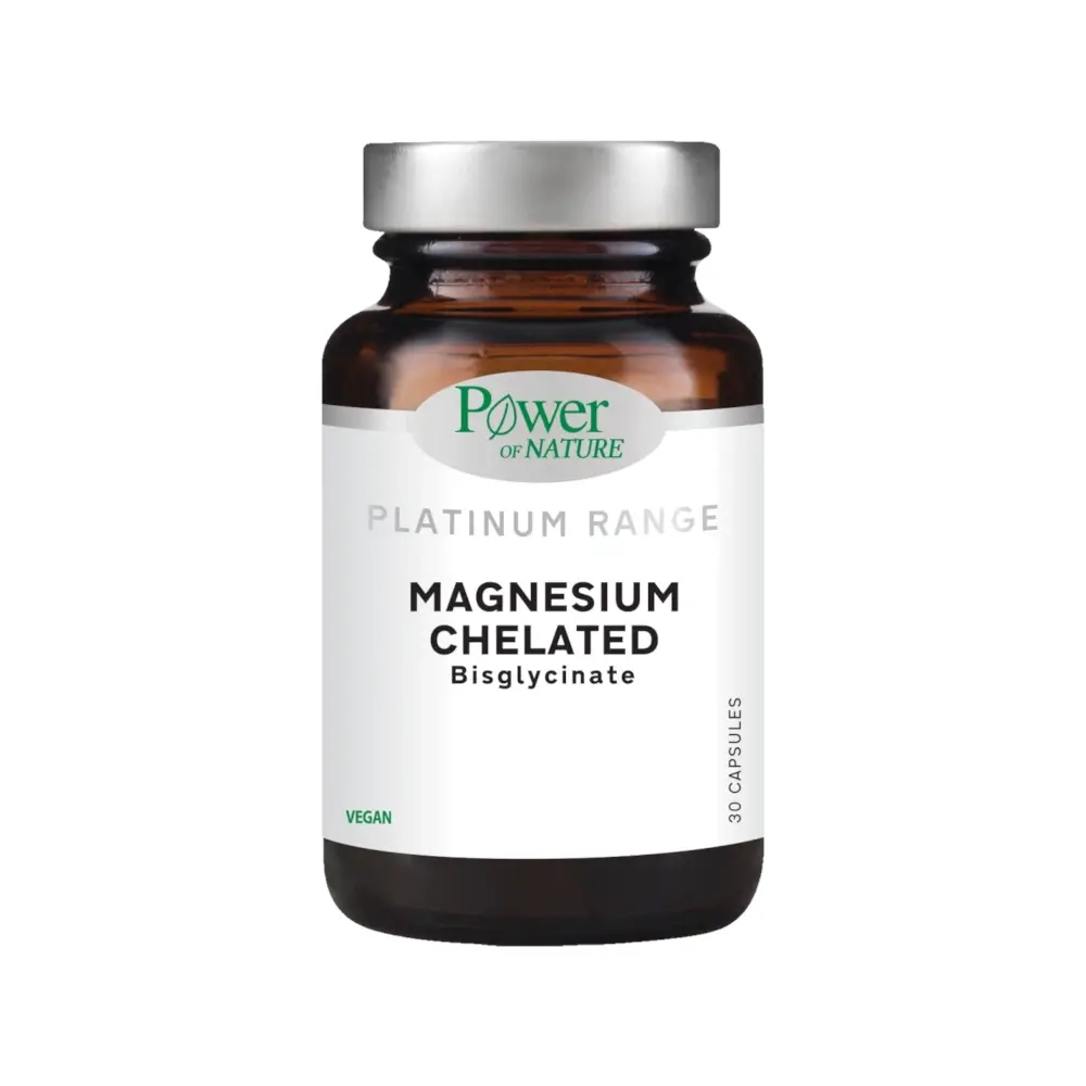 POWER-HEALTH-CHELATED-MAGNESIUM-30CAPS (1) POWER OF NATURE Magnesium Chelated Bisglycinate 100mg - 30 κάψουλες - Image 1