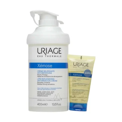 URIAGE Xemose Lipid-Replenishing Anti-Irritation Cream (400ml) + Huile Lavante (50ml) ΔΩΡΟ