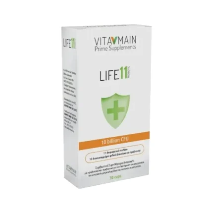 VITAMAIN LIFE 11 Συμπλήρωμα Διατροφής με Συμβιωτικά - 30 κάψουλες