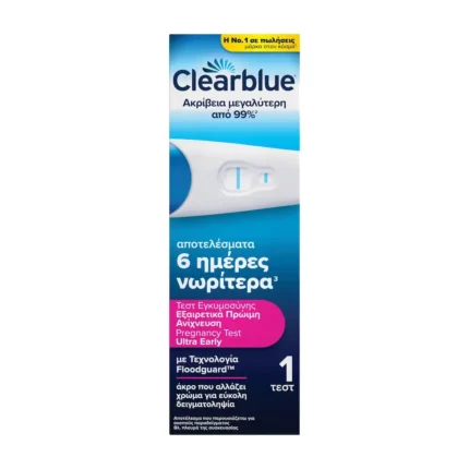 CLEARBLUE Test Εγκυμοσύνης Πρώιμη Ανίχνευση 6 ημέρες νωρίτερα - 1 τεμάχιο