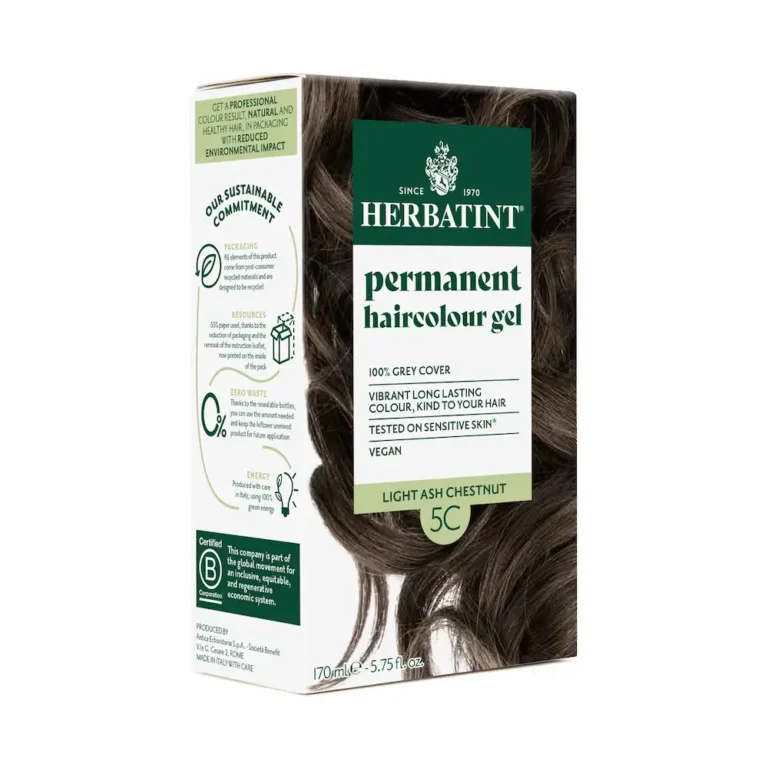 HERBATINT Φυτική Βαφή με Αλόη - 5C Καστανό Ανοιχτό Σταχτί