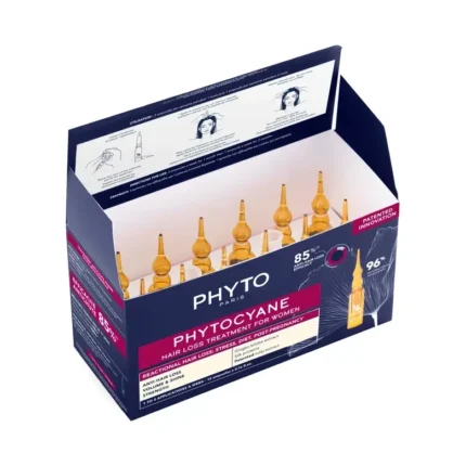 PHYTO Phytocyane Reactional Hair Loss Treatment for Women Αγωγή για την Αντιδραστική Τριχόπτωση για Γυναίκες - 12 amp των 5ml