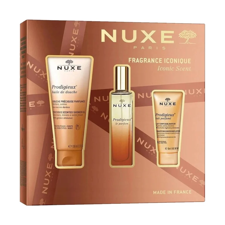 NUXE ΠΑΚΈΤΟ Iconic Scent Prodigieux Shower Oil (100ml) + Άρωμα Le Parfum (30ml) + Lait Corps (30ml) ΠΑΚΕΤΟ ΠΡΟΣΦΟΡΑΣ