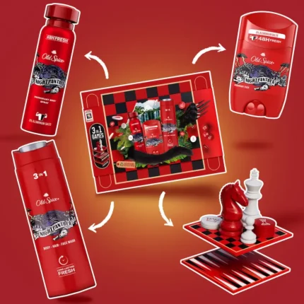 OLD SPICE ΣΕΤ ΔΏΡΟΥ NIGHTPANTHER DEODORANT STICK (50ml) + SHOWER GEL/SHAMPOO (250ml) + DEODORANT BODY SPRAY (150ml)