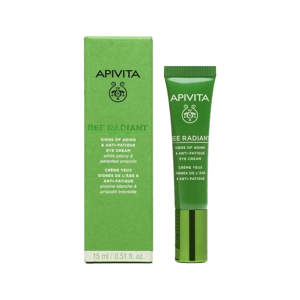 APIVITA Bee Radiant Κρέμα Ματιών για Σημάδια Γήρανσης & Ξεκούραστη Όψη - 15ml