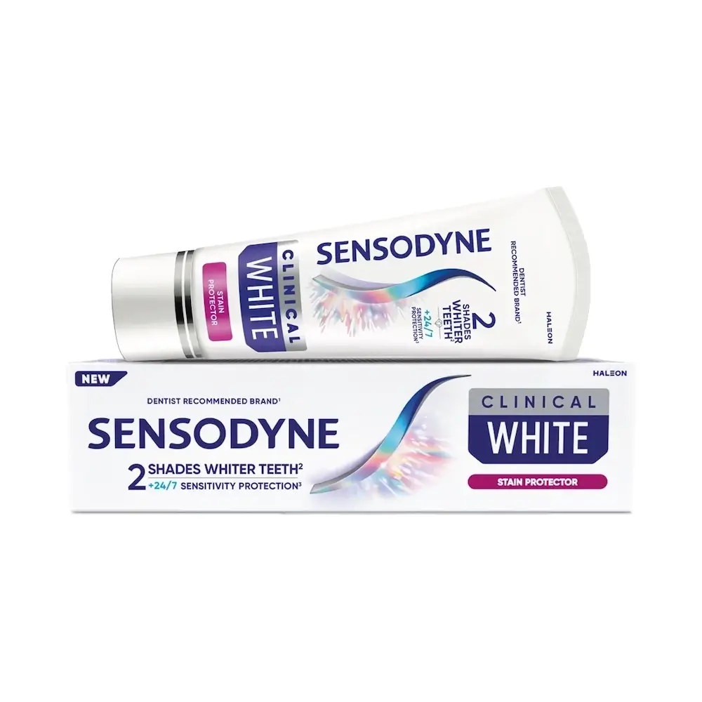 SENSODYNE Clinical White Stain Protector Λευκαντική Οδοντόκρεμα για Ευαίσθητα Δόντια - 75ml