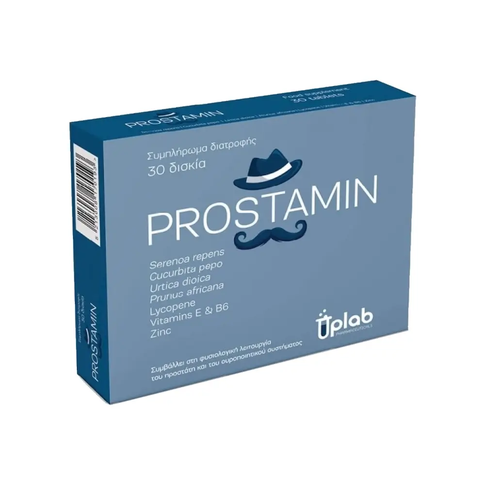 UPLAB Prostamin για τη Φυσιολογική Λειτουργία του Πραστάτη - 30 δισκία
