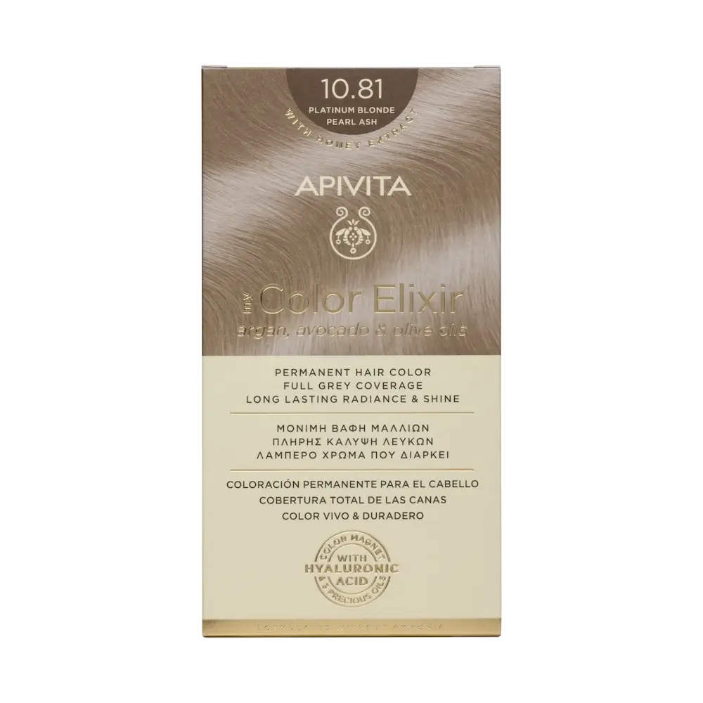 APIVITA Βαφή Μαλλιών My Color Elixir 10.81 ΚΑΤΑΞΑΝΘΟ ΠΕΡΛΕ ΣΑΝΤΡΕ (50+75ml)