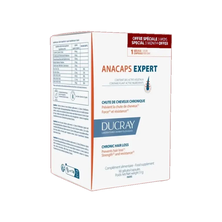 DUCRAY Anacaps Expert Συμπλήρωμα Διατροφής για τη Χρόνια Τριχόπτωση - 90 κάψουλες