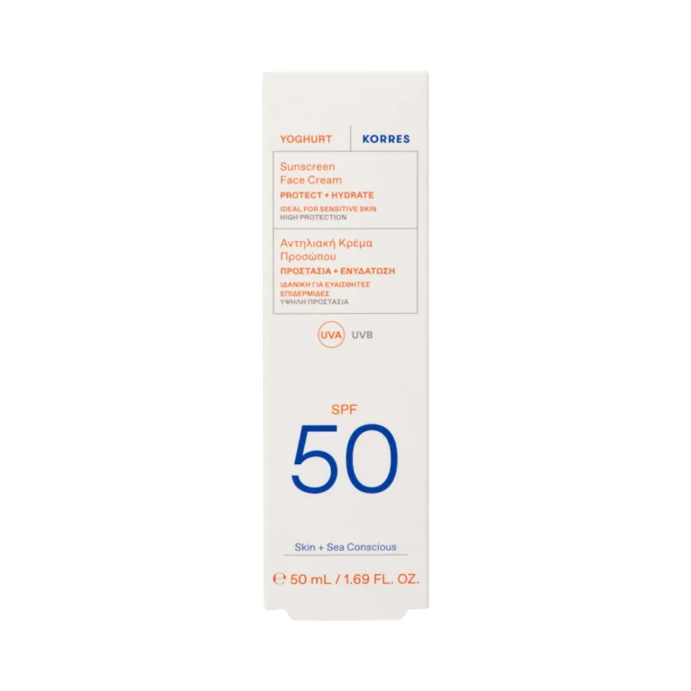 KORRES Yoghurt Sunscreen Face-Eye Cream Αντιηλιακή Κρέμα Προσώπου SPF 50 με Γιαούρτι - 50ml