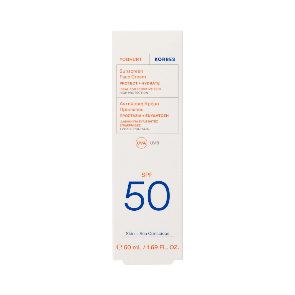KORRES Yoghurt Sunscreen Face-Eye Cream Αντιηλιακή Κρέμα Προσώπου SPF 50 με Γιαούρτι - 50ml