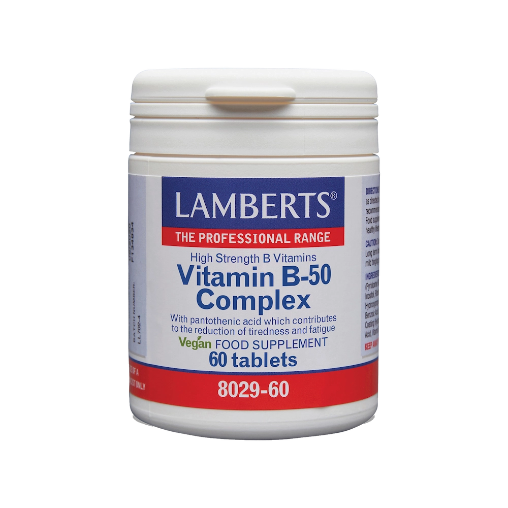 LAMBERTS Vitamin B-50 Complex - 60 ταμπλέτες