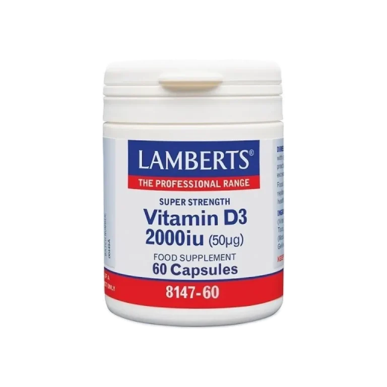 LAMBERTS Vitamin D3 2000 IU (50μg) - 60 κάψουλες