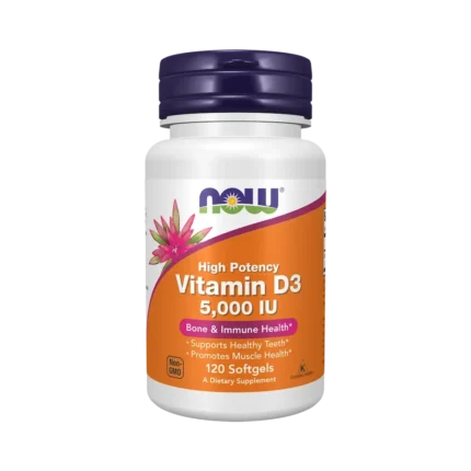 NOW FOODS Vitamin D3 5000 IU - 120 Softgels