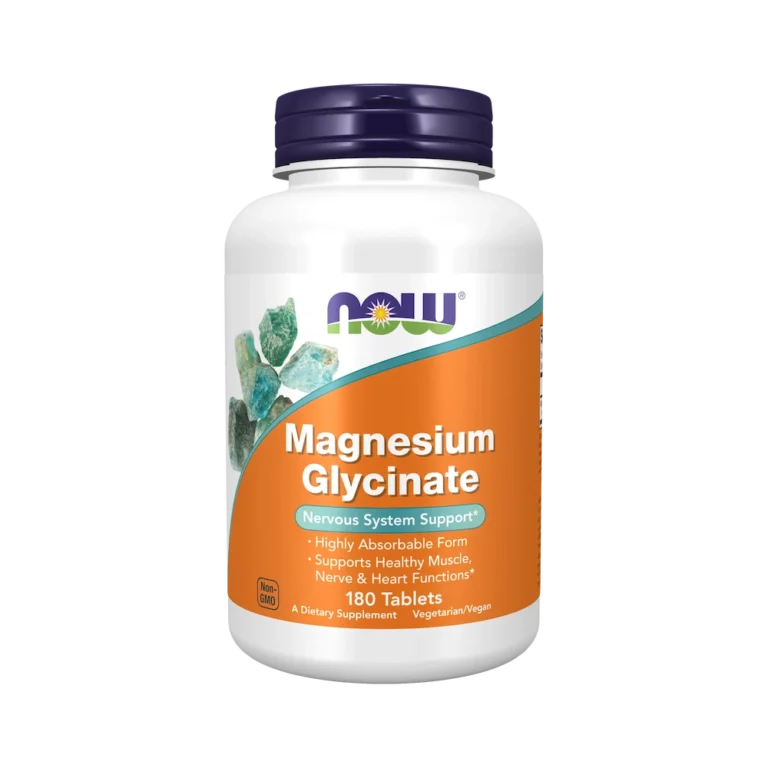 NOW FOODS Magnesium Glycinate Nervous System Support - 180 ταμπλέτες