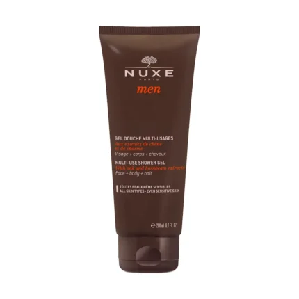 NUXE Men Multi Use Shower Gel Καθαρισμού Για Πρόσωπο Σώμα Μαλλιά - 200ml