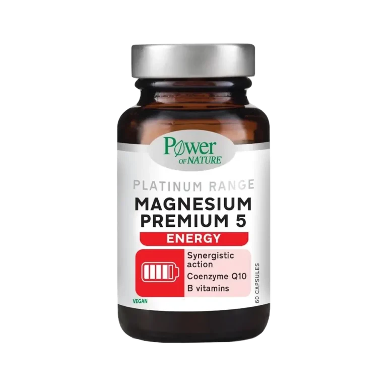 POWER OF NATURE Magnesium Premium 5 ENERGY plus Coenzyme Q10 - 60 κάψουλες