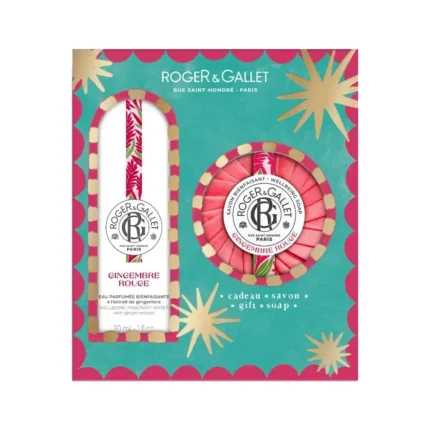 ROGER & GALLET Gingembre Rouge Πακέτο με Eau Parfumee Bienfaisante (30ml) & Aναζωογονητικό Σαπούνι (50gr) ΔΩΡΟ