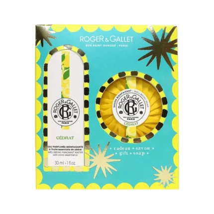 ROGER & GALLET Cedrat Πακέτο με Eau Parfumee Bienfaisante (30ml) & Aναζωογονητικό Σαπούνι (50gr) ΔΩΡΟ