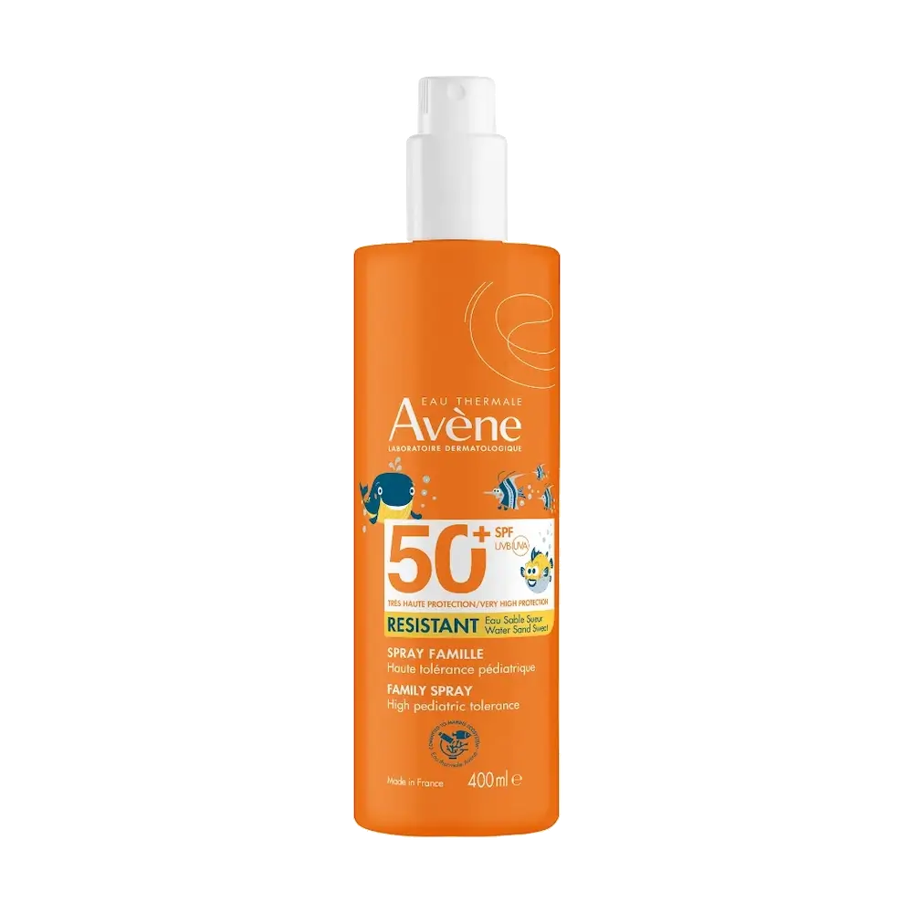 AVENE Family Spray Resistant Αντηλιακό Σπρέι Προσώπου & Σώματος SPF 50+ για όλη την Οικογένεια - 400 ml