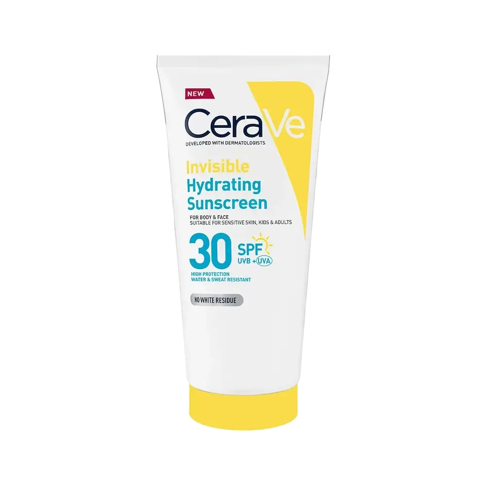 CERAVE Αντηλιακό Invisible Hydrating Sunscreen SPF30​ για Πρόσωπο και Σώμα - 177ml