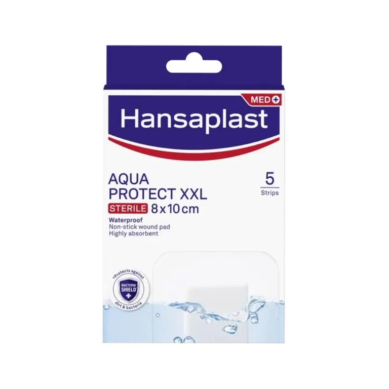 HANSAPLAST AQUA PROTECT WATERPROOF STERILE STRIPS XXL (8X10CM) ΑΔΙΆΒΡΟΧΑ ΕΠΙΘΈΜΑΤΑ - 5 ΤΕΜΆΧΙΑ