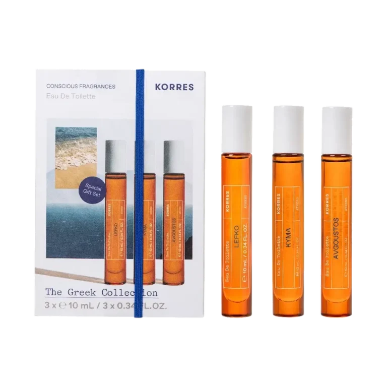 KORRES The Greek Collection Eau De Toilette Lefko (10ml) + Kyma (10ml) + Avgoustos (10ml) ΠΑΚΕΤΟ 3 ΑΡΩΜΑΤΩΝ