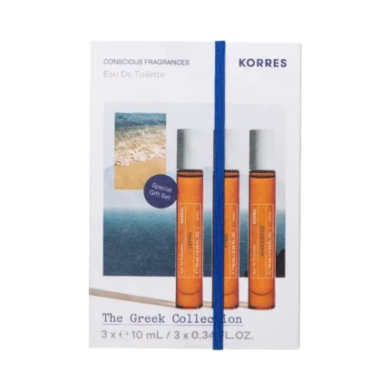 KORRES The Greek Collection Eau De Toilette Lefko (10ml) + Kyma (10ml) + Avgoustos (10ml) ΠΑΚΕΤΟ 3 ΑΡΩΜΑΤΩΝ