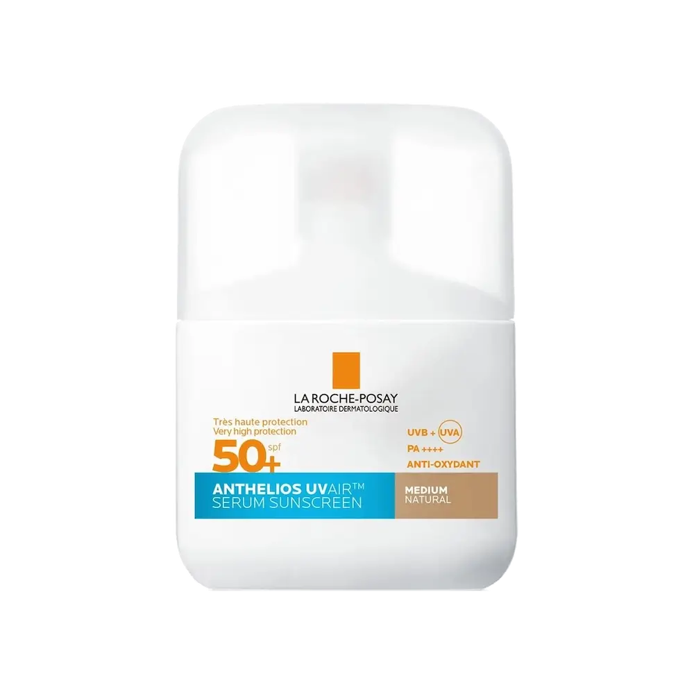 LA ROCHE POSAY Anthelios UV Air Serum Sunscreen SPF50+ με Χρώμα Medium Natural Αντηλιακό Προσώπου - 50ml
