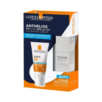 LA ROCHE POSAY ANTHELIOS UVMune 400 Cream SPF50+ (50ml) +Toleriane Sensitive Moisturiser Cream (15ml) ΔΩΡΟ