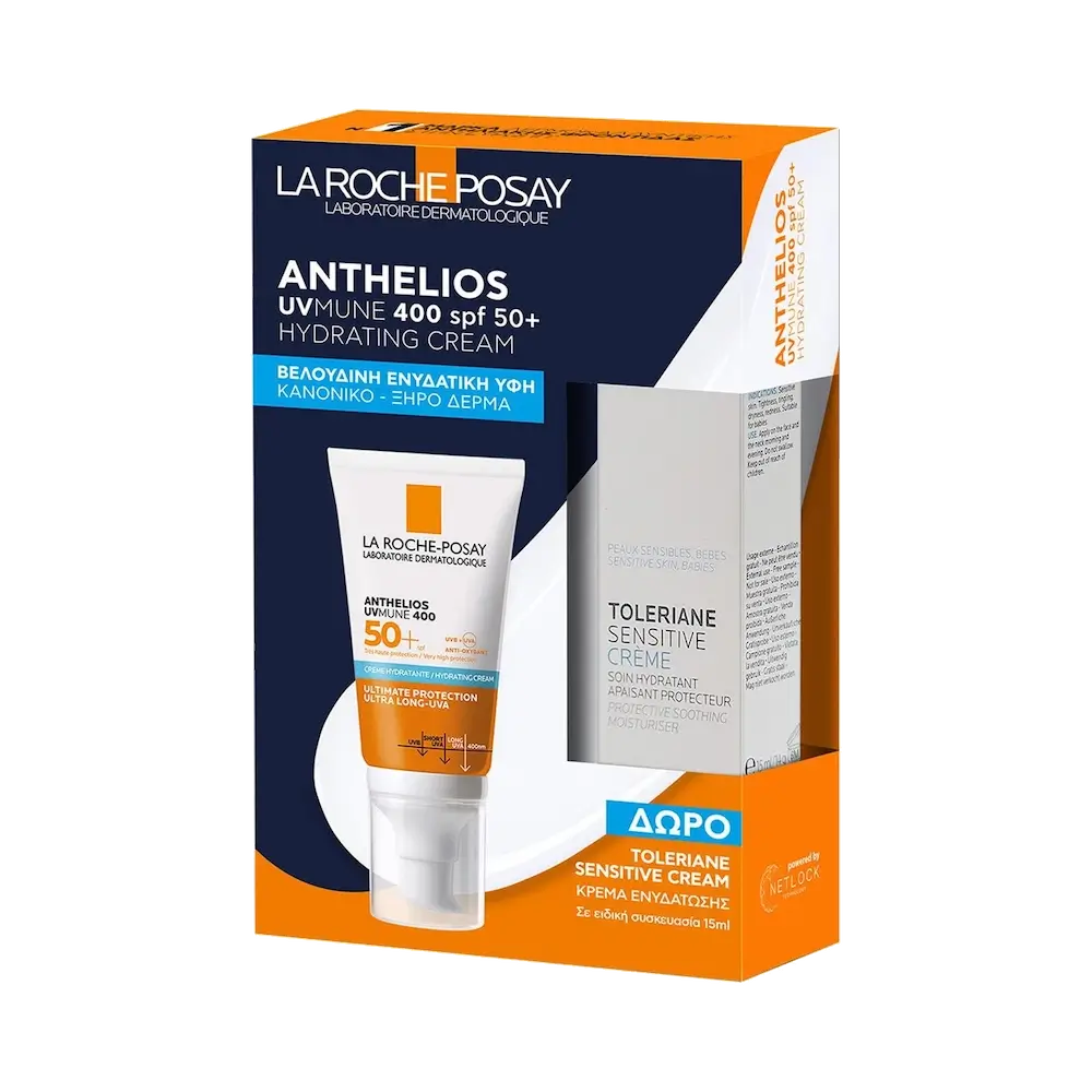 LA ROCHE POSAY ANTHELIOS UVMune 400 Cream SPF50+ (50ml) +Toleriane Sensitive Moisturiser Cream (15ml) ΔΩΡΟ