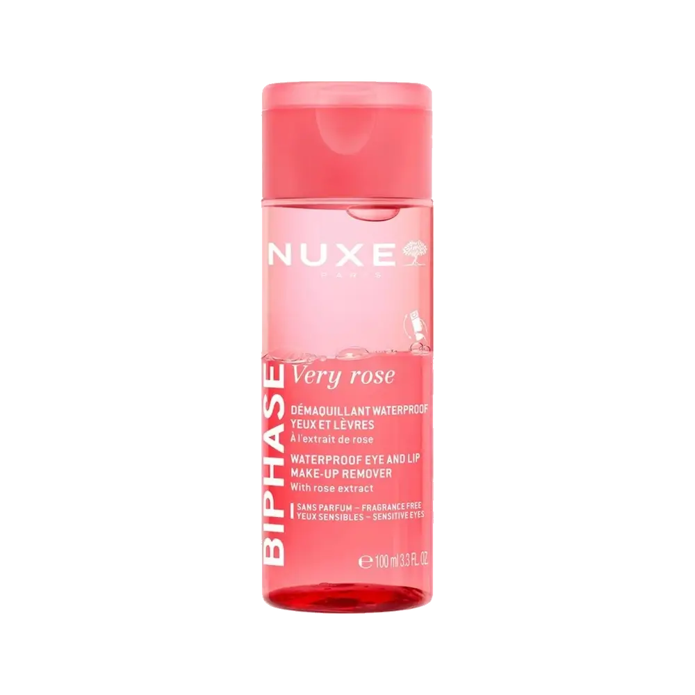 NUXE Very Rose Make-Up Remover Eyes & Lips Διφασικό Ντεμακιγιάζ Για Μάτια & Χείλη - 100ml