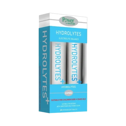 POWER OF NATURE Hydrolytes Ηλεκτρολύτες με Γεύση Λεμόνι (2x20 αναβράζοντα δισκία 1+1 ΠΡΟΣΦΟΡΑ
