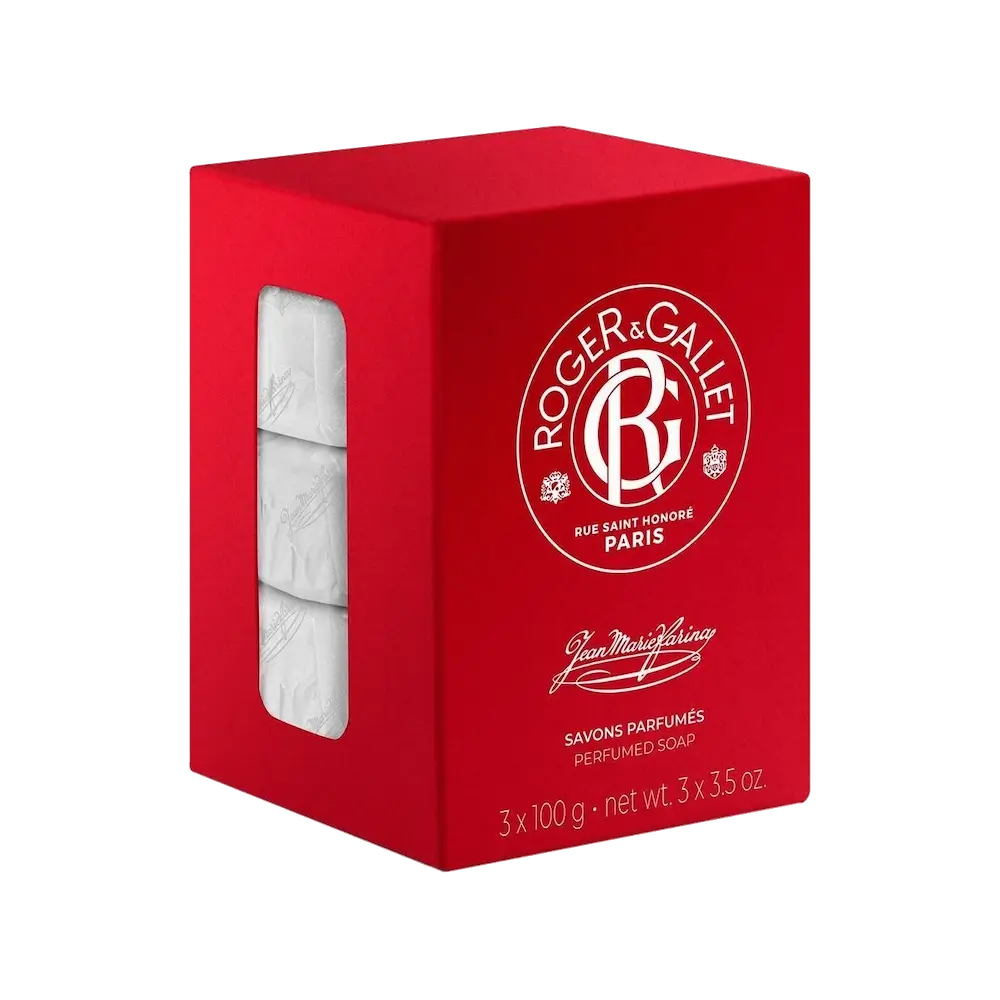 ROGER & GALLET Αρωματικό Σαπούνι Set JEAN MARIE FARINA Soap (3x100gr)
