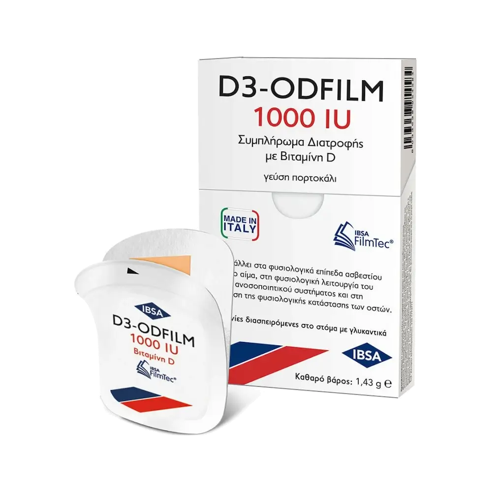 IBSA D3-ODFILM 1000IU Βιταμίνη D3 - 30 ταινίες επιγλώσσιες