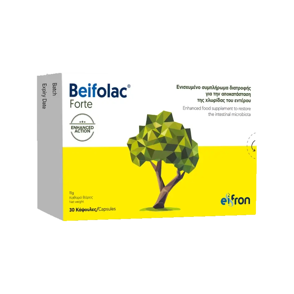 EIFRIN Beifolac Forte Ενισχυμένο Συμπλήρωμα με Προβιοτικά - 30 κάψουλες