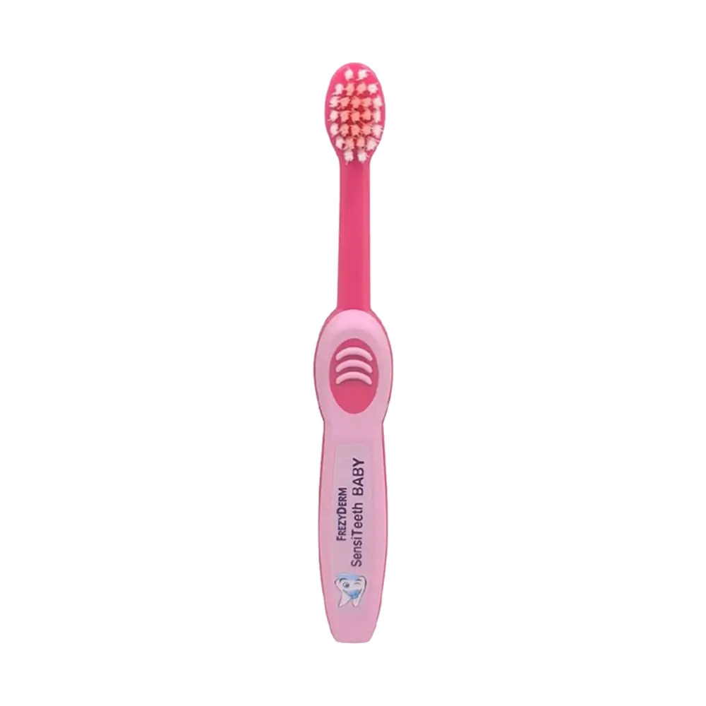 FREZYDERM SensiTeeth Baby Toothbrush Soft Pink Παιδική Οδοντόβουρτσα 6-36 μηνών - 1 τεμάχιο